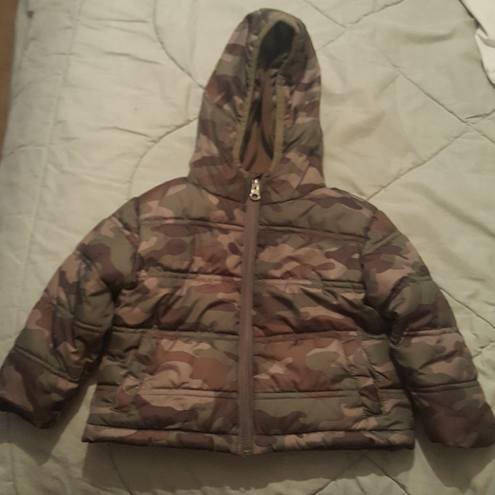 Camo little boys jacket